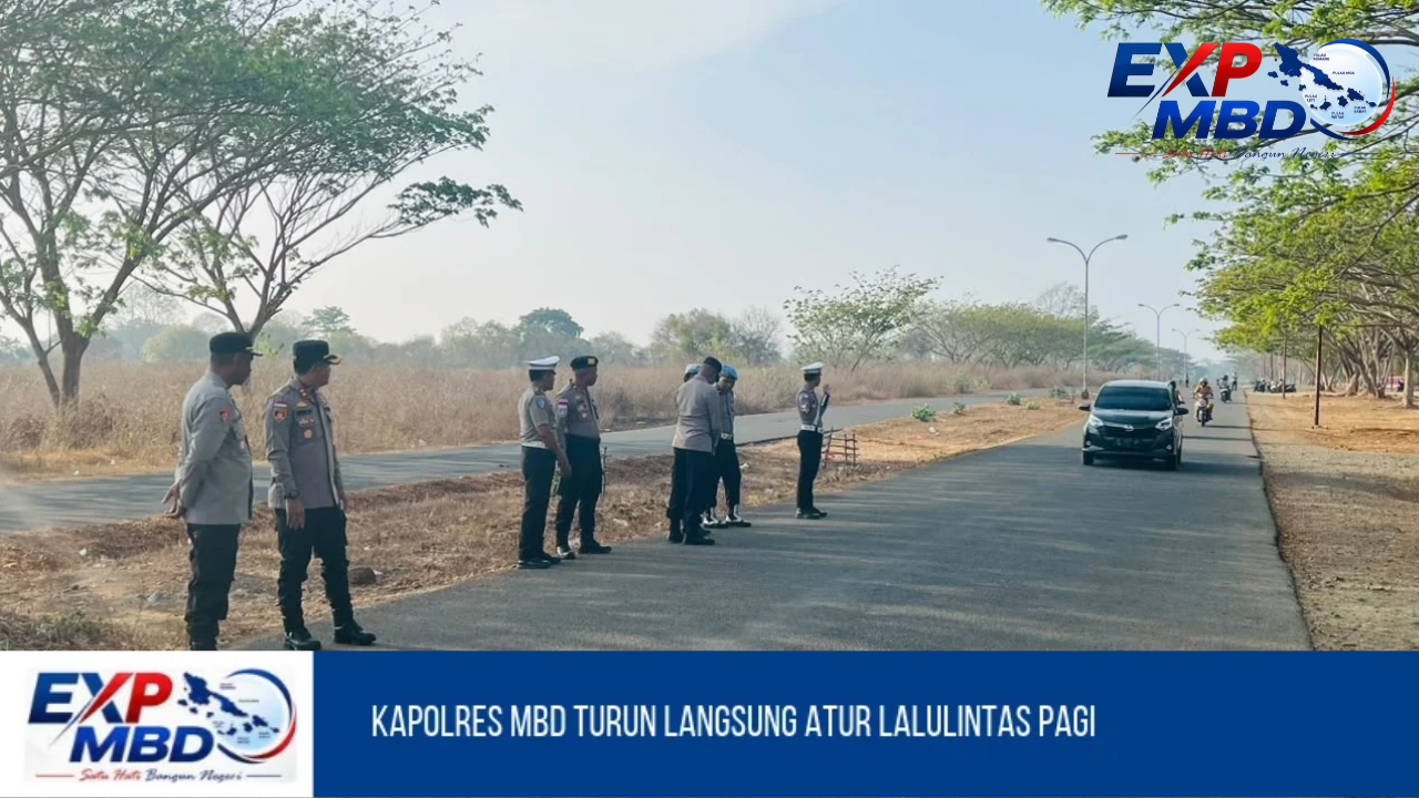 Kapolres MBD Turun Langsung Atur Lalulintas Pagi